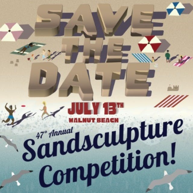 47th Annual Sand-sculpture Competition July 13 at Walnut Beach