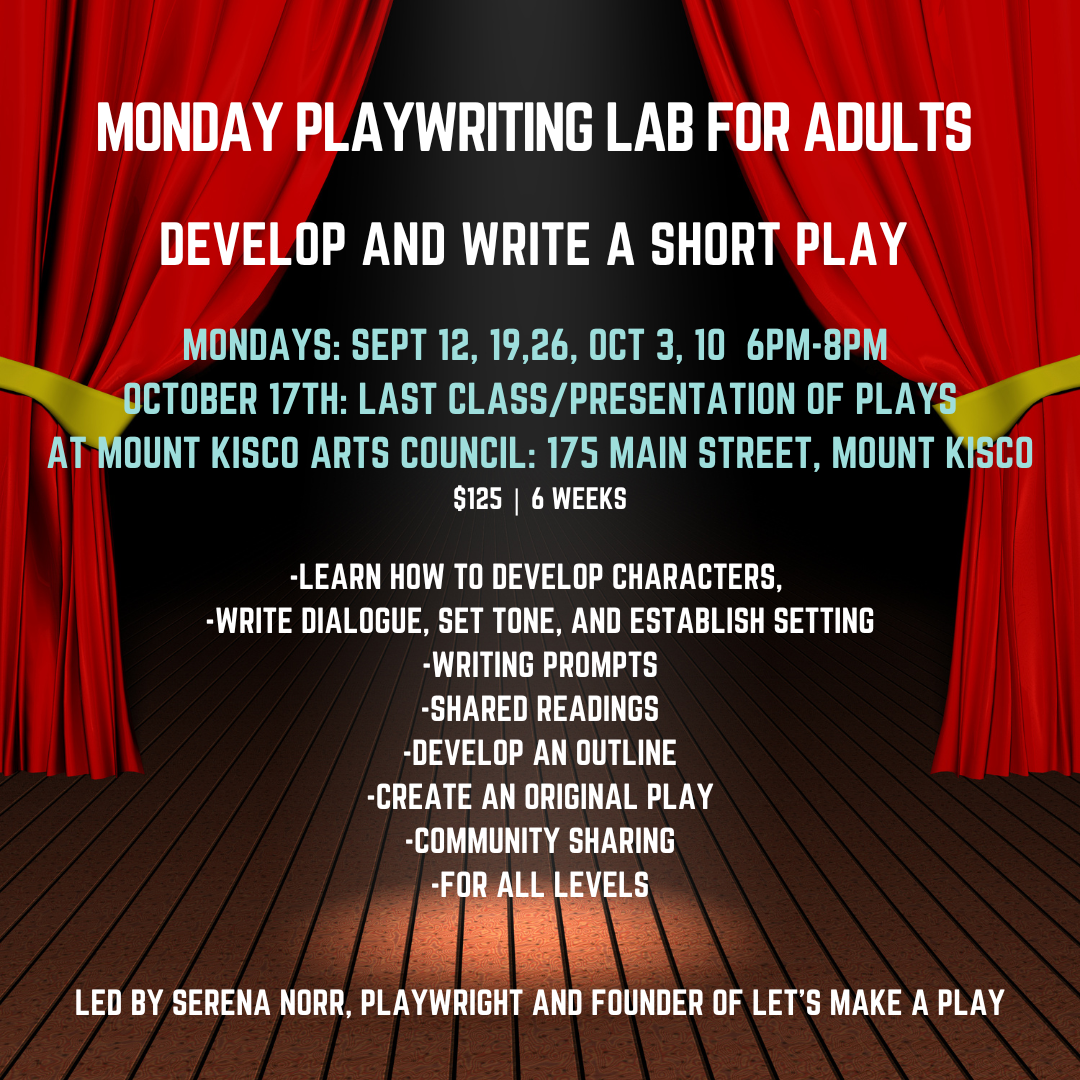 Adult Playwriting Lab in Mount Kisco
