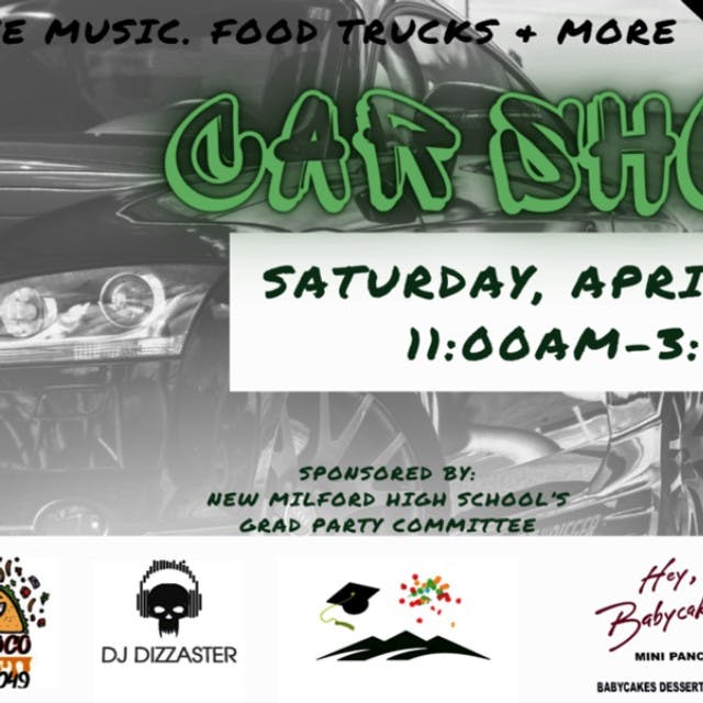 New Milford High School Grad Party Car Show on April 27