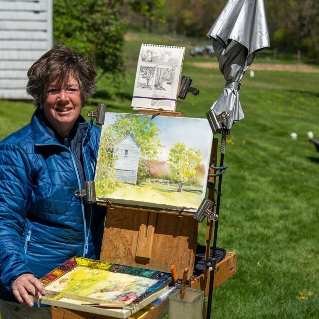 New Milford Artist Diane Dubreuil Teaches Plein Air Watercolor Workshops
